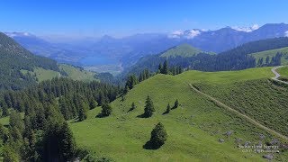 4K Fluonalp Obwalden SWITZERLAND アルプス山脈 aerialview [upl. by Koren246]