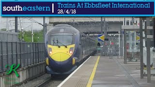 Trains at Ebbsfleet International HS1  28418 [upl. by Hotze]