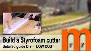 Build Styrofoam cutter EASY Low cost  Detailed guide DIY [upl. by Nodnnarb]