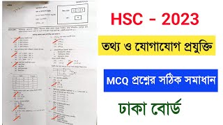 HSC Ict Mcq question solution 2023  Hsc 2023 Dhaka Board Ict Mcq question solution [upl. by Ernst]