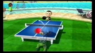 Wii Sports Resort Table Tennis vs Rainer  Level 2500  110 [upl. by Buyer]