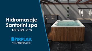 Jacuzzi  Hidromasaje SANTORINI SPA – Firplak [upl. by Soutor843]