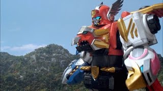 Gosei Great Megazord Debut Zord Fight  Power Rangers Megaforce  Power Rangers Official [upl. by Jami]