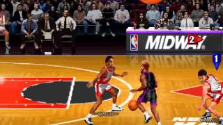 NBA Maximum Hangtime Arcade Gameplay Chicago Bulls VS Vancouver Grizzlies [upl. by Wardieu]