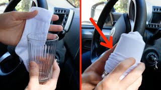 Mettez une chaussette sur un verre et rentrezle dans la voiture Cest bon à savoir [upl. by Georgianne]