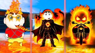 Shinchan amp Franklin Found Ghost Rider Powers inside Bottle In OceanShinchan Became Ghostrider GTA 5 [upl. by Tlevesoor]