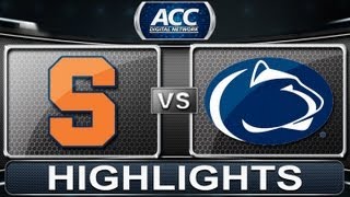 2013 ACC Football Highlights  Syracuse vs Penn State  ACCDigitalNetwork [upl. by Lanaj73]