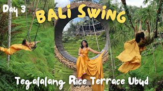 BALI SWING  DAY 3  Tegalalang Rice Terrace 🌳 Tirta Empul Temple 🛕 bali [upl. by Katharina]