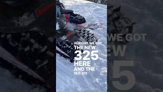 👀 New Polaris Snowmobile Tracks  325 vs 275 [upl. by Nyrrek]