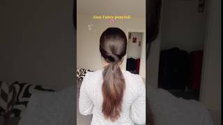 Easy ponytail tutorial🎀youtubeshortshairhairstyletrendingelegancefollowhaircare hairtok [upl. by Anaer]