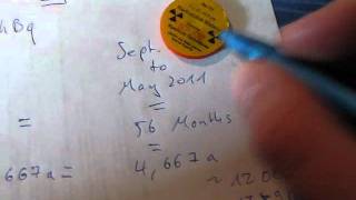 efficiency calculations for a geiger mueller counter  tube gamma scout [upl. by Aiden107]