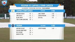 Mosman v Campbelltown Camden [upl. by Eiramrefinnej711]