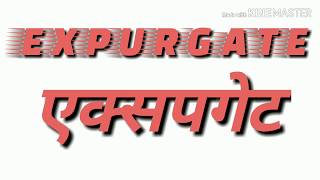 Expurgate meaning in English and Hindi 7500 word in a year [upl. by Afihtan]