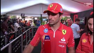 Carlos Sainz Post Qualifying Interview  Singapore GP 2024 [upl. by Arsuy925]