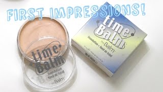 FIRST IMPRESSIONS  theBalms timeBalm Foundation Plus a Too Faced and Becca Rant [upl. by Alodi]