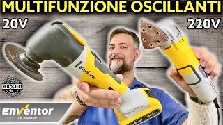 Utensile oscillante multifunzione ricaricabile brushless Enventor 20V 300W Per tagliare e levigare [upl. by Strephon]