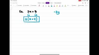 Math Notes Factoring Algebraic Expressions [upl. by Pegasus76]