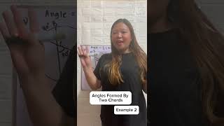 Angles Formed by Two Chords Example 2 [upl. by Heidy757]