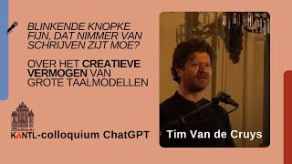 Blinkende knopke fijn Over het creatieve vermogen van grote taalmodellen  Tim Van de Cruys [upl. by Solahcin]