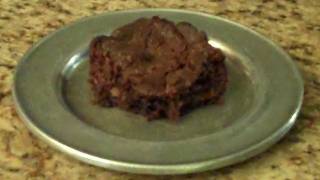 Chocolate Caramel Brownies  Lynns Recipes [upl. by Enifesoj]