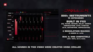 Driller – 800 Instruments VSTAUAAX  Producersourcescom [upl. by Fonz]