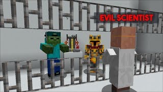 MC NAVEED AND MARK FRIENDLY ZOMBIE ARE IN PRISON FROM AN EVIL SCIENTIST ESCAPE PRISON Minecraft [upl. by Pry]