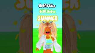 Roblox Summer Outfit Idea For Girls 🌊☀️🏝️ roblox [upl. by Banebrudge]