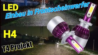 LED in Frontscheinwerfer einbauen T4 Projekt Frontscheinwerfer umrüsten [upl. by Yvon]