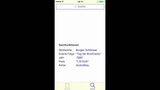 Briefmarken App für iPhone iPad zum Wert bestimmen von deutschen Briefmarken [upl. by Bastian]