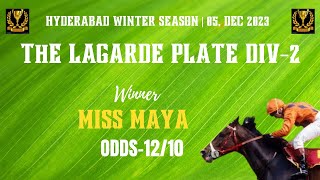 THE LAGARDE PLATE DIV 2 Winner MISS MAYA [upl. by Fineberg]