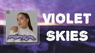 Snoh Aalegra  quotVIOLET SKIESquot Lyrics 🎵 [upl. by Honig]