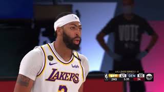 Anthony Davis wide open top of the key jumper  Lakers vs Nuggets [upl. by Slotnick632]