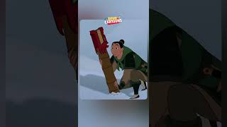 Epic Mountain Battle Mulan vs the Huns  Mulan 1998 Disney [upl. by Eliott]