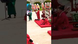 Korea Seoul Sungkyunkwan Munmyo Traditional Confucian Ritual at Historic Shrine culture ceremony [upl. by Hanson576]