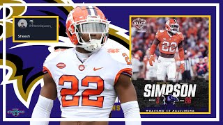 RAVENS DRAFT TRENTON SIMPSON [upl. by Katherine]