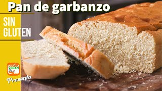 Pan de garbanzo Sin gluten sin huevo sin leche sin amasar  Cocina Vegan Fácil [upl. by Vidda]