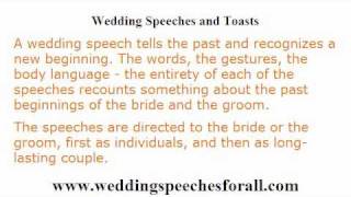 Wedding Speeches  4 Guidelines in Writing a Memorable Wedding Speech [upl. by Eilyac]