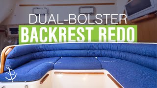 How to Reupholster a DualBolster Backrest for a Dining Area [upl. by Aliban]