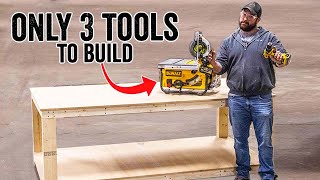 EASY Beginner Basic Tool Workbench Build [upl. by Eittol]