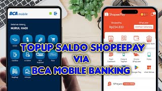 Cara Isi Saldo Shopeepay Via Bca Mobile Banking Top up Saldo Shopeepay [upl. by Castora]