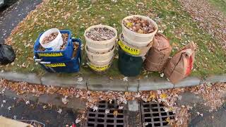 Fall Yard Waste 3 GoPro Garbage man POV [upl. by Mighell545]