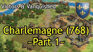 Charlemagne 768  Part 1  AoE2 DE Victors amp Vanquished [upl. by Gilberta]