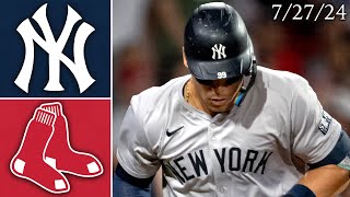 New York Yankees  Boston Red Sox  Game Highlights  72724 [upl. by Putnam]