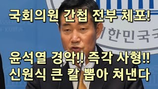 국회의원 간첩 수 십명 전부 체포 윤석열 경악 즉각 사형 신원식 큰 칼 뽑아들었다 [upl. by Peters]