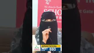 Aiman Fatima scored 680 marks in NEET 2024 via Scholars’ Shaheen NEET Academy [upl. by Pardner]