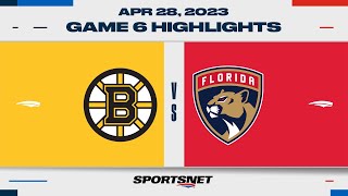 NHL Game 6 Highlights  Bruins vs Panthers  April 28 2023 [upl. by Lunette427]