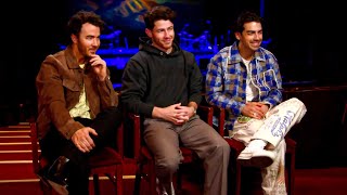 The Jonas Brothers talk 5night Broadway residency new album [upl. by Lairea692]