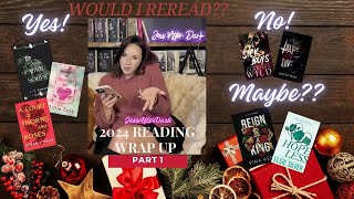 Would I Reread These Books Yes No Maybe  2024 Reading Wrap Up Part 1 [upl. by Ettelrats]