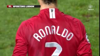 Cristiano Ronaldo Free kick goal vs Sporting Lisbon 2007 HD 720p [upl. by Bambi]