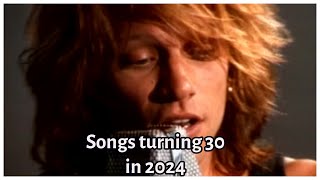 130 Songs That Turn 30 Years Old in 2024 [upl. by Aria]